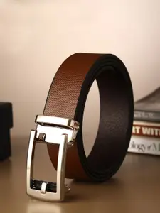 Provogue Men Textured Leather Belt