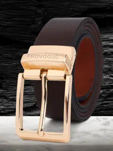 Provogue Men Textured Leather Formal Belt