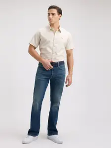 Pepe Jeans Men Spread Collar Solid Cotton Casual Shirt