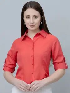 PURYS WORKSPACE Women Solid Formal Shirt