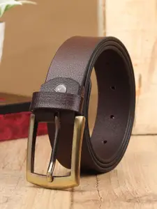 Provogue Men Textured Leather Formal Belt