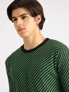 Antony Morato Men Open Knit Pullover Sweater