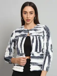 Chemistry Tie and Dyed Woollen Open Front Shrug