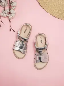 toothless Kids Girls Fashion Sandal Open Toe Flats with Buckles