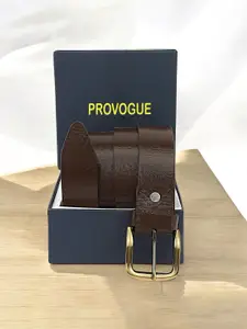 Provogue Men Textured Leather Belt