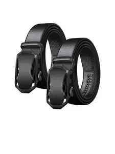 Provogue Men Pack Of 2 Textured Formal Belt