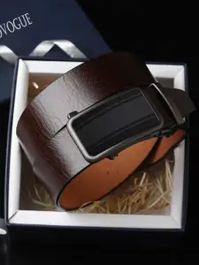Provogue Men Textured Leather Belt