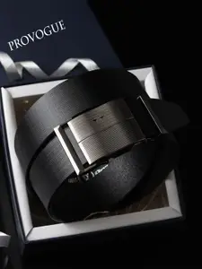 Provogue Men Textured Leather Belt