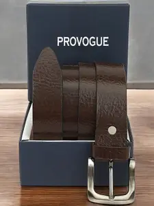 Provogue Men Textured Leather Belt