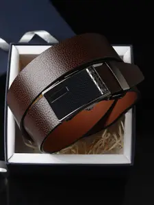 Provogue Men Textured Leather Belt