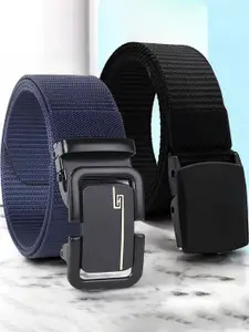 Metronaut Men Pack of 2 Textured Belt