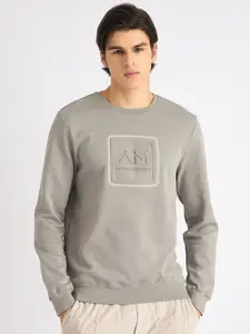 Antony Morato Men Solid Round Neck Sweatshirt