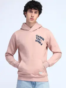 Flying Machine Men Printed Hooded Sweatshirt