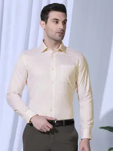 Blackberrys Men India Slim Fit Spread Collar Micro Ditsy Printed Cotton Formal Shirt