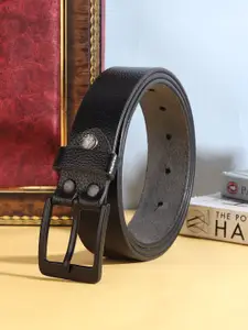 Provogue Men Textured Leather Formal Belt