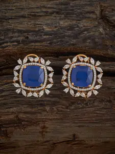 Kushal's Fashion Jewellery Gold Plated Zircon Embellished Bridal Dome  Jhumkas Earrings