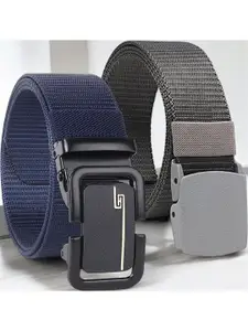 Metronaut Men Pack of 2 Fabric Belt