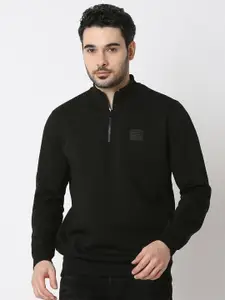 SPYKAR Men High Neck Regular Fit Sweatshirt
