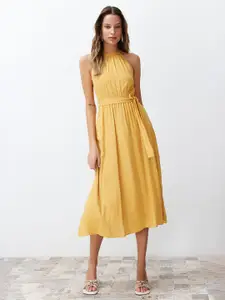 Trendyol Women Halter Neck A - Line Midi Dress