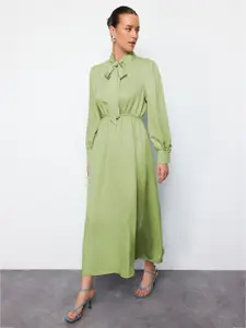 Trendyol Tie-Up Neck Maxi Dress