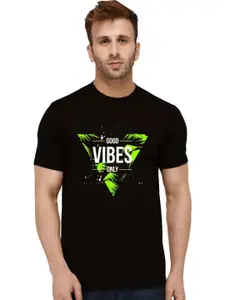 London Hills Men Graphic Printed Round Neck Cotton Slim Fit T-shirt