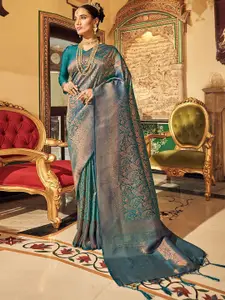 DEVATITHI Woven Design Zari Silk Blend Kanjeevaram Saree