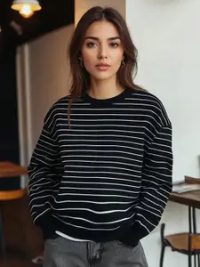 Trendyol Women Striped Sweatshirt
