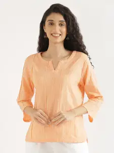 SAADAA Women Solid Everyday Cotton Top