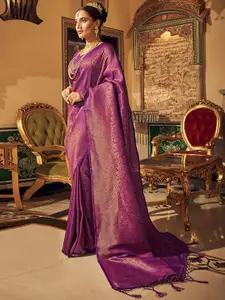 DEVATITHI Woven Design Zari Silk Blend Kanjeevaram Saree