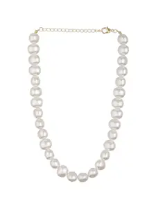 Priyaasi Gold-Plated Pearls Beaded Necklace