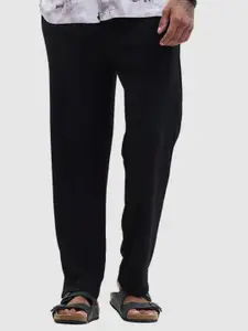 Snitch Men Smart Slim Fit Mid-Rise Trouser