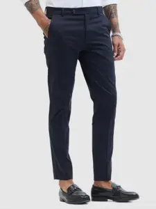 Snitch Men Smart Slim Fit Regular Trousers