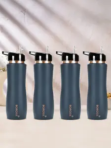 BOROSIL Grey & Copper-Toned 4 Pieces Copper Sipper Water Bottle 750ml Each