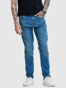 Snitch Men Smart Slim Fit Heavy Fade Stretchable Jeans