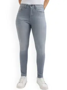 Pepe Jeans Women Skinny Fit High-Rise Light Fade Stretchable Jeans