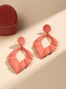 Priyaasi Contemporary Leaf Shaped Drop Earrings