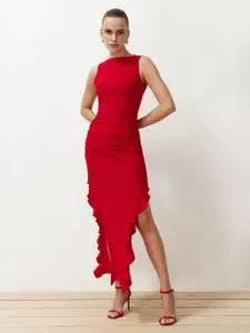 Trendyol Women Boat Neck Bodycon Dress