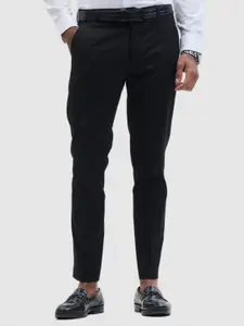 Snitch Men Smart Slim Fit Formal Trousers