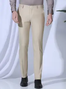 Blackberrys Men B-95 Slim Fit Mid-Rise Formal Trousers