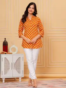 KALINI Women Ethnic Motifs Printed V-Neck Kurti