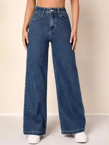 RIVI Women Jean Straight Fit High-Rise Stretchable Jeans