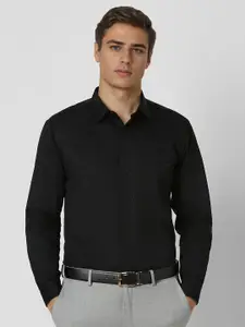 V Dot Men Slim Fit Spread Collar Floral Printed Cotton Formal Shirt