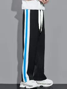 MASCARI Men Striped Mid Rise Track Pants