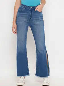 Madame Women Flared Light Fade Mid-Rise Jeans
