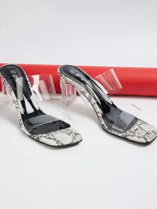 Ginger by Lifestyle Women Printed Block Heel Sandals