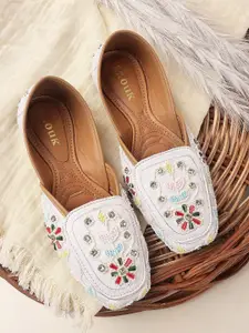 Anouk Women Embellished Ethnic Ballerinas Flats