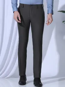 Blackberrys Men Slim Fit Low-Rise Formal Trousers
