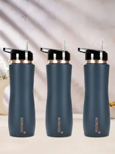 BOROSIL Grey 3 Pieces Copper Water Bottle 750ml Each