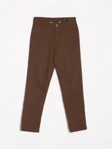Allen Solly Junior Boys Slim Fit Mid-Rise Trousers