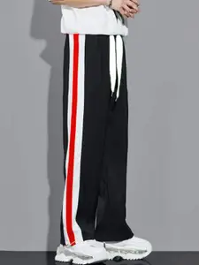 MASCARI Men Striped Mid Rise Track Pants
